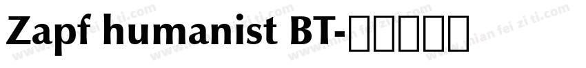 Zapf humanist BT字体转换